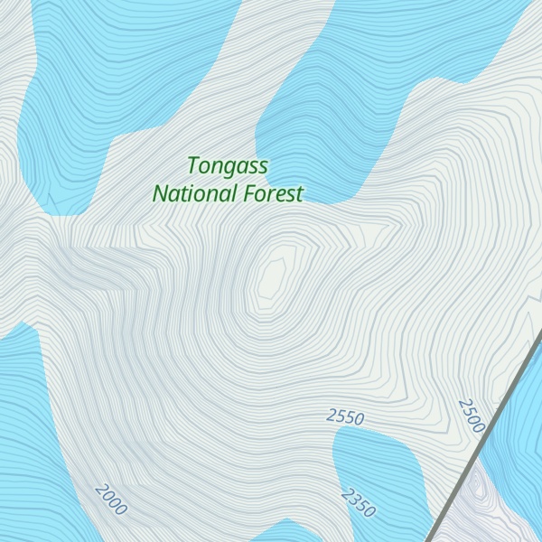 Map of Mount Burkett