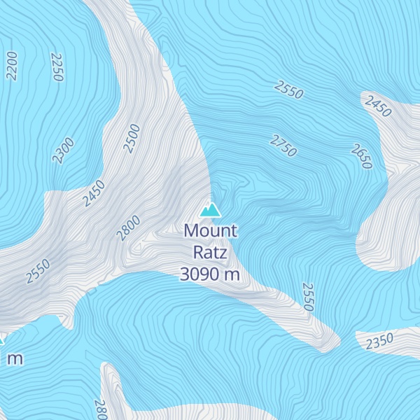 Map of Mount Ratz