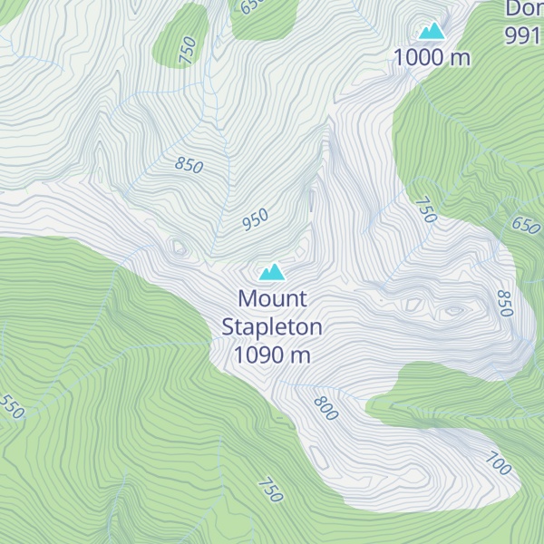 Map of Mount Stapleton