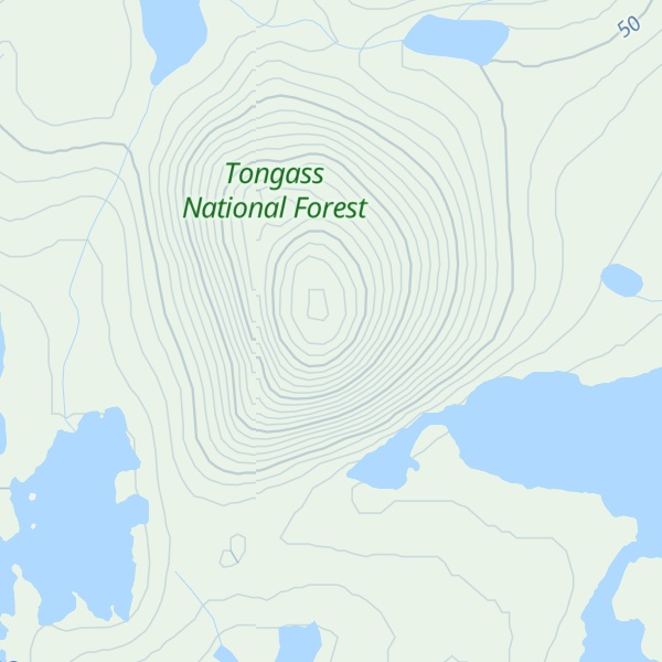 Map of Biscuit Knob