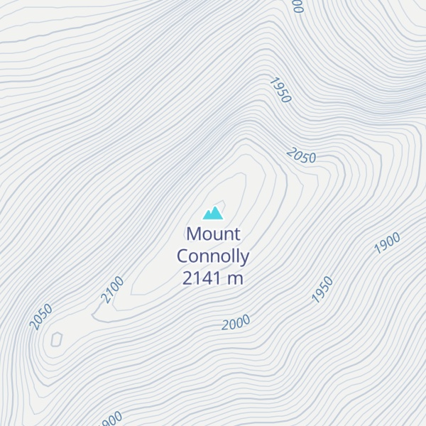 Map of Mount Connolly