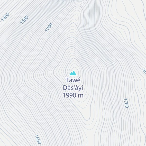 Map of Tawé Dās'àyi