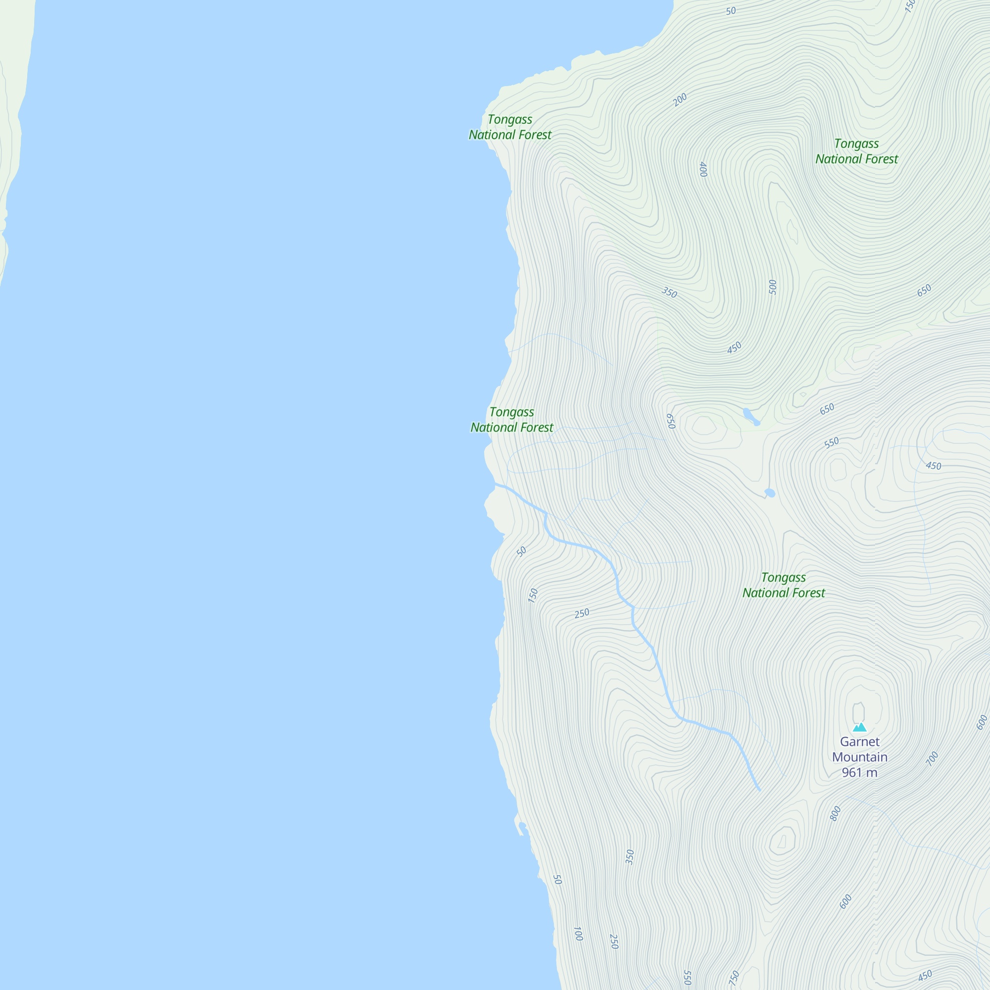 Garnet Ledge Cabin map
