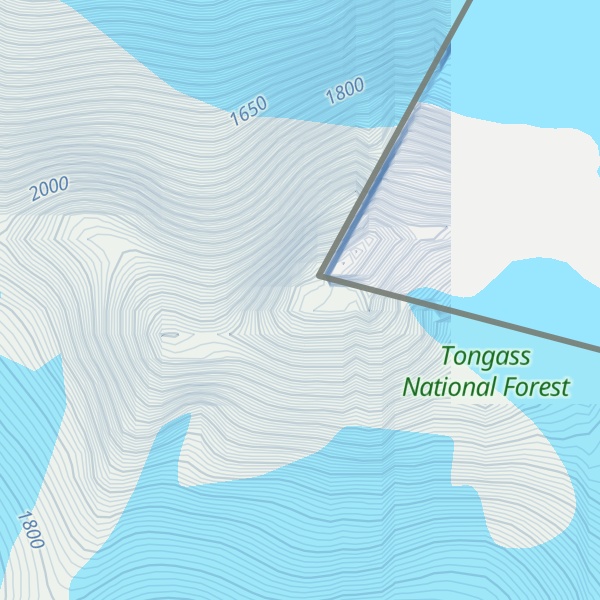 Map of Devils Thumb