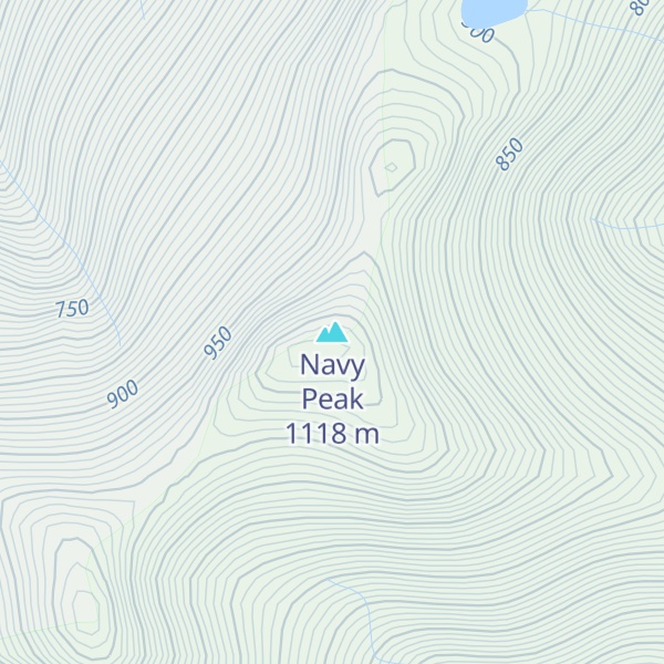 Map of Navy Peak