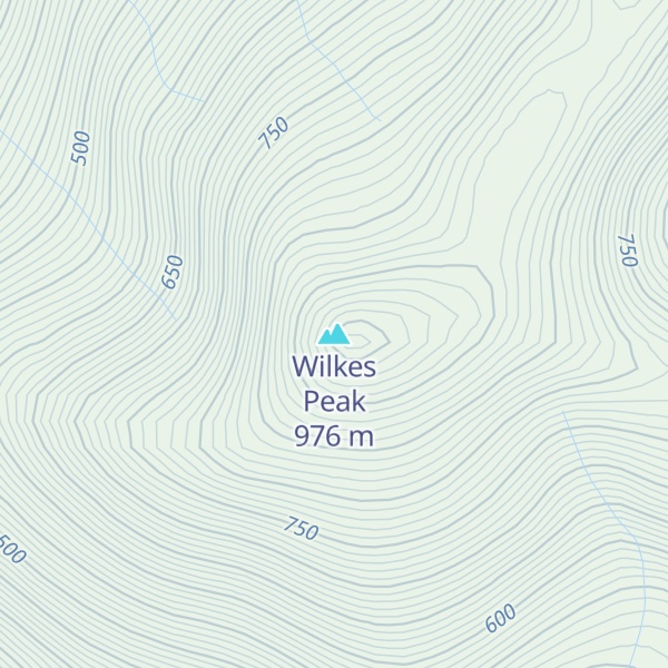 Map of Wilkes Peak