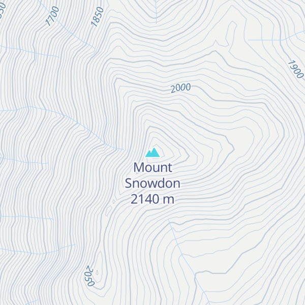 Map of Mount Snowdon
