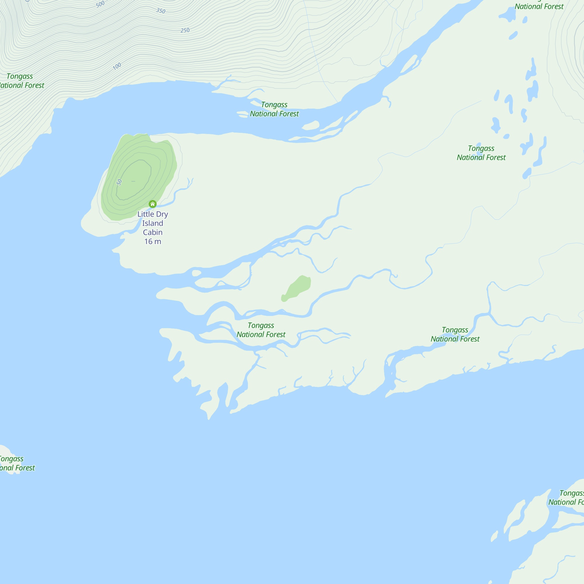 Gut Island Number 1 Cabin map