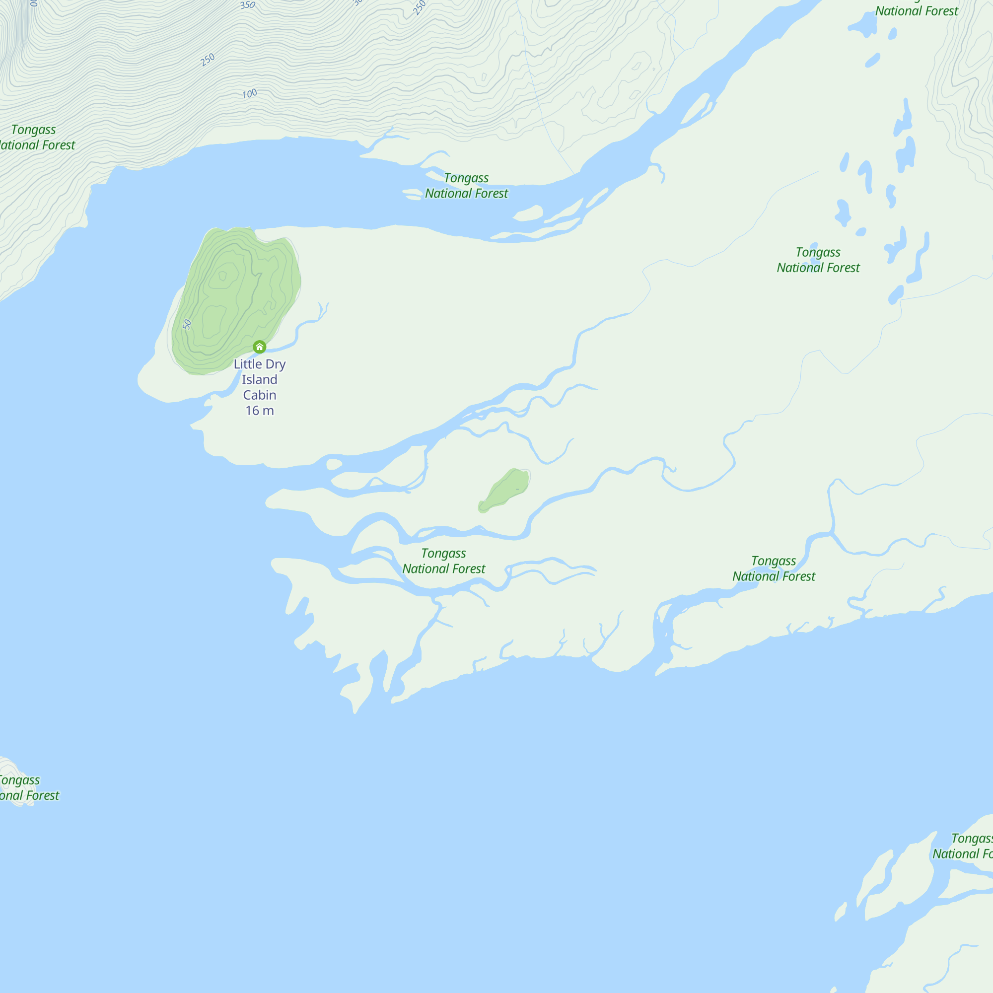 Gut Island Number 1 Cabin map