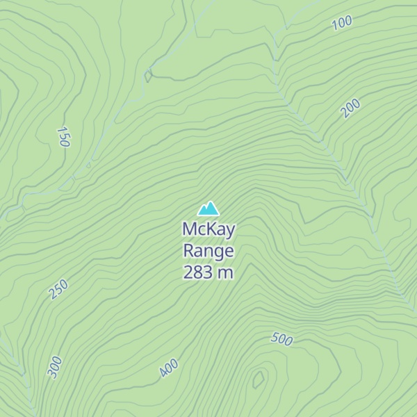 Map of McKay Range
