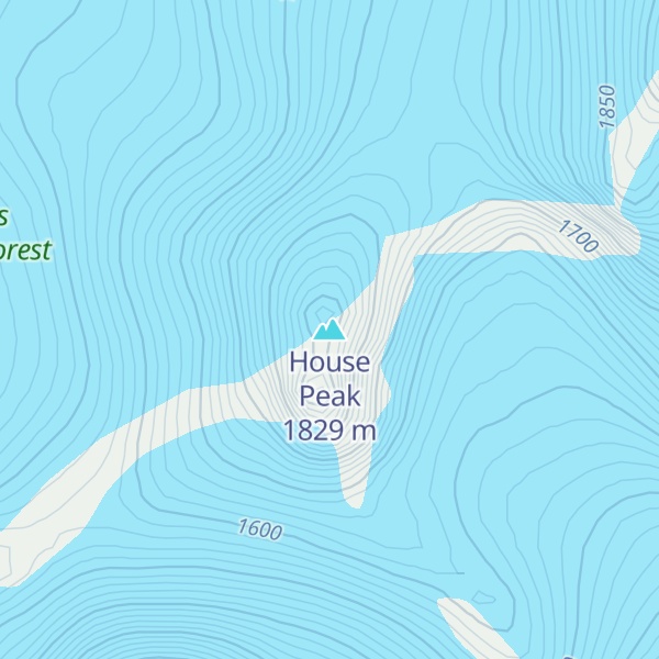 Map of House Peak