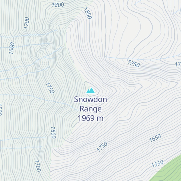 Map of Snowdon Range