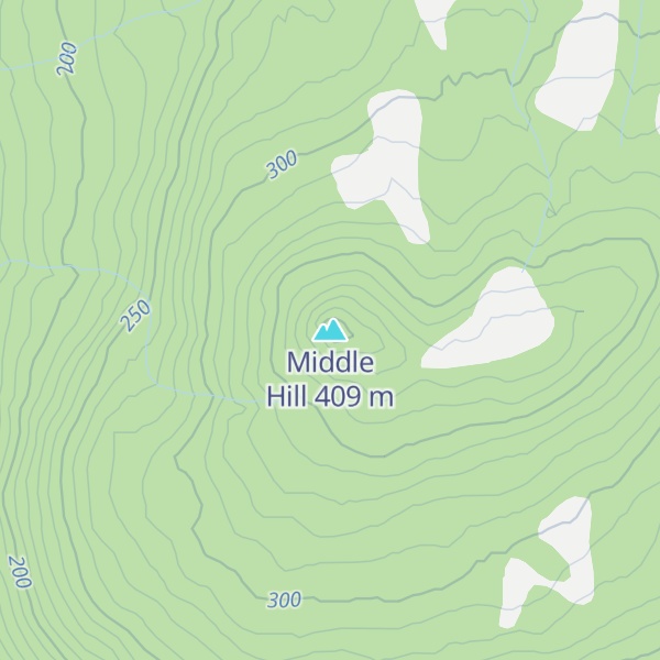 Map of Middle Hill