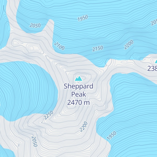 Map of Sheppard Peak