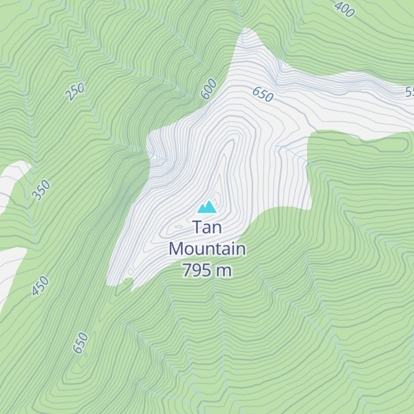 Map of Tan Mountain