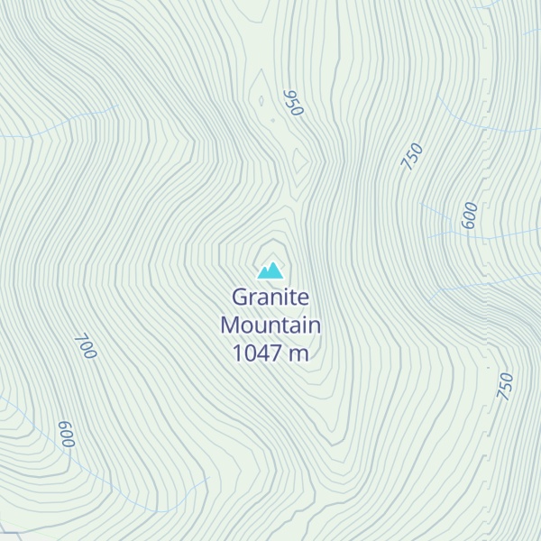 Map of Granite Mountain