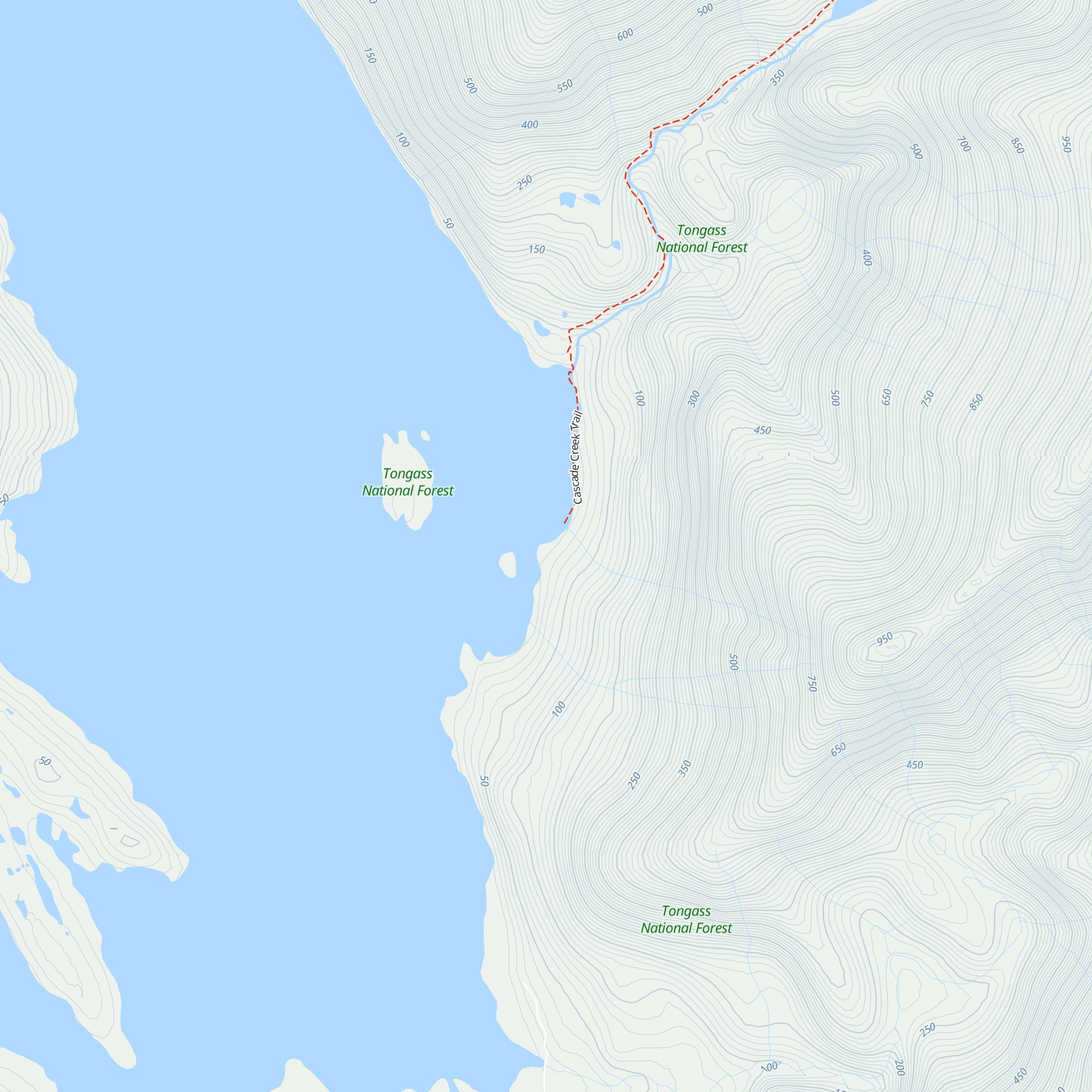 Cascade Creek Cabin map