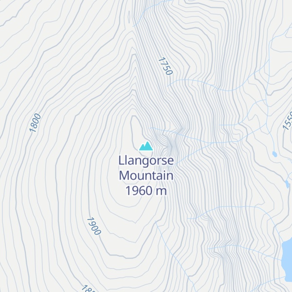 Map of Llangorse Mountain