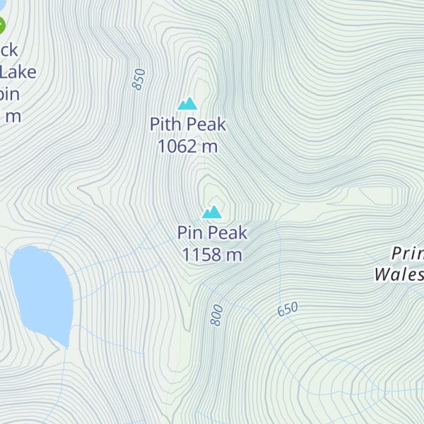 Map of Pin Peak