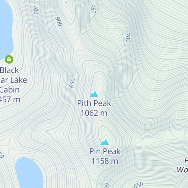 Map of Pith Peak