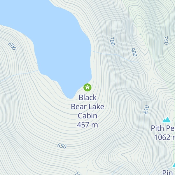 Map of Black Bear Lake Cabin