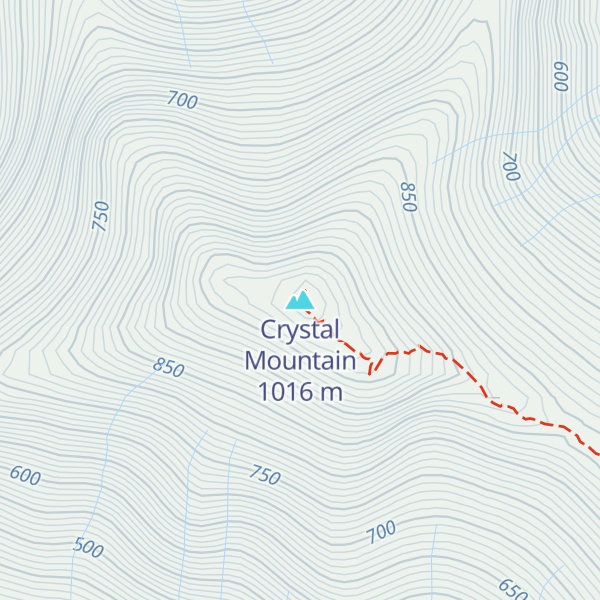 Map of Crystal Mountain