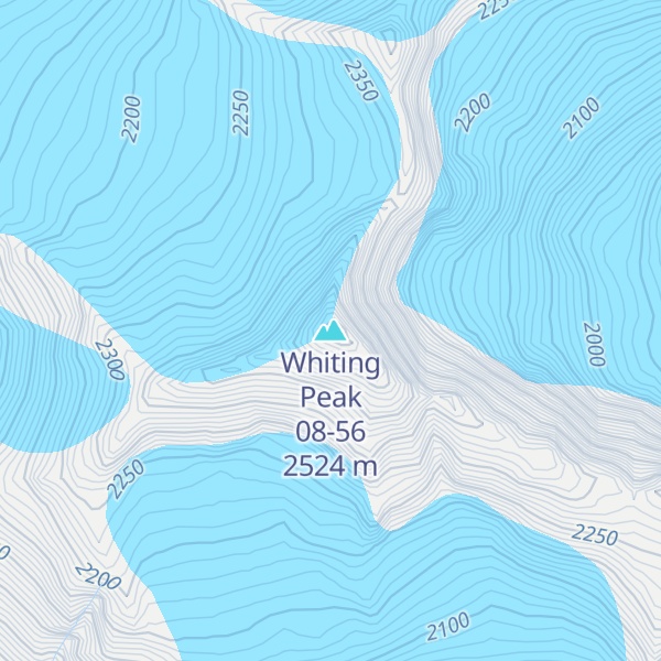 Map of Whiting Peak 08-56
