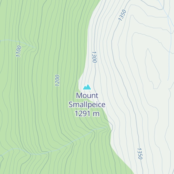 Map of Mount Smallpeice