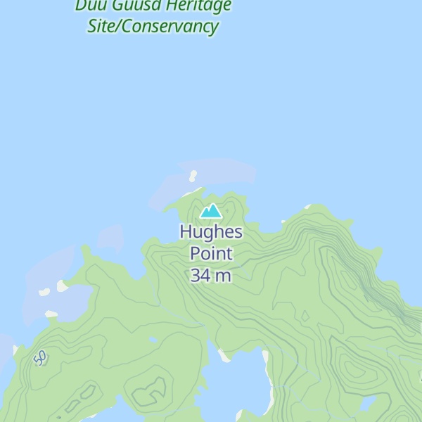 Map of Hughes Point