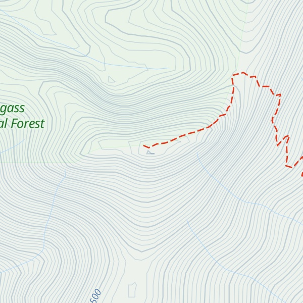 Map of Narrows Peak