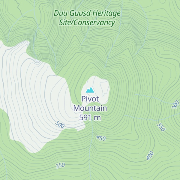 Map of Pivot Mountain