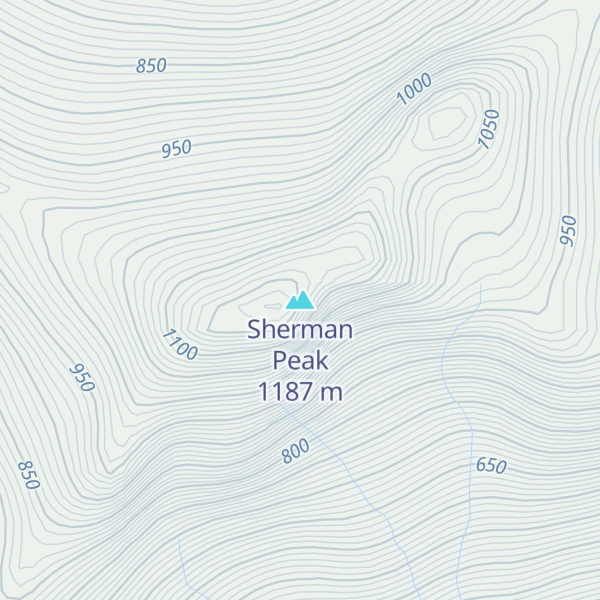 Map of Sherman Peak