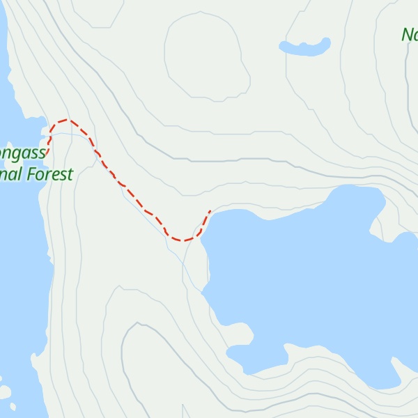 Map of Harvey Lake Cabin