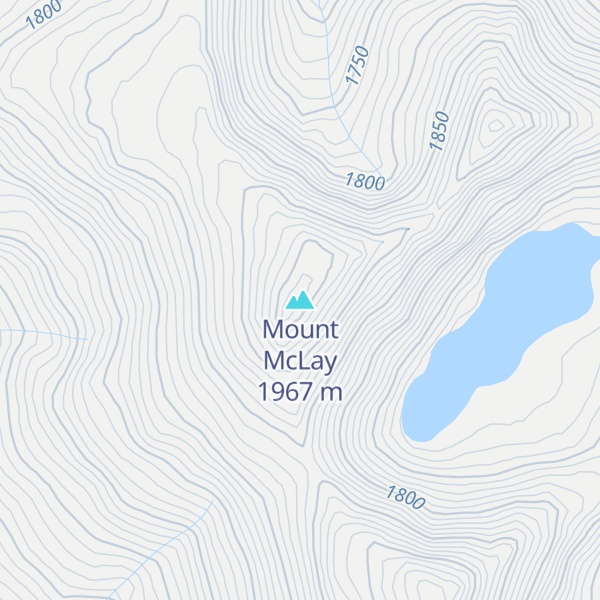 Map of Mount McLay