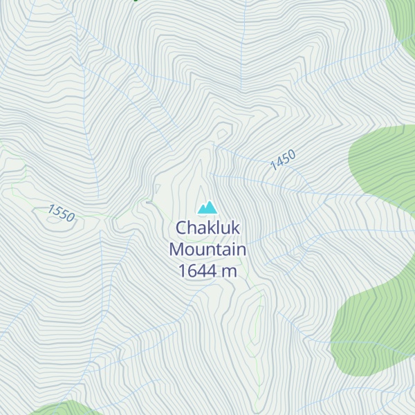 Map of Chakluk Mountain