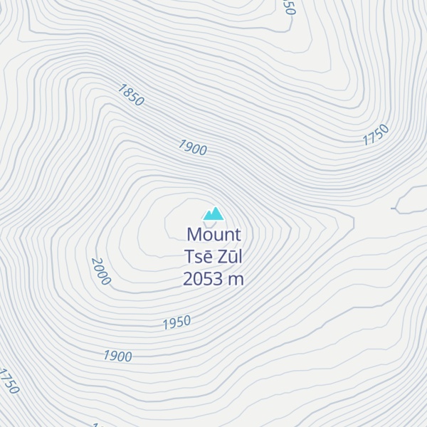 Map of Mount Tsē Zūl