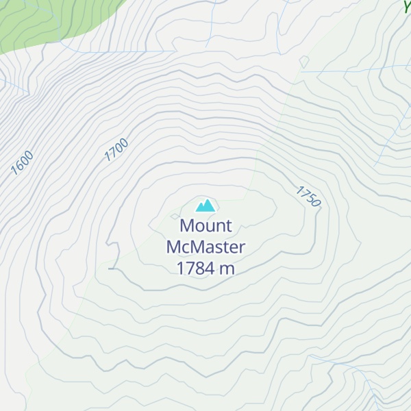 Map of Mount McMaster
