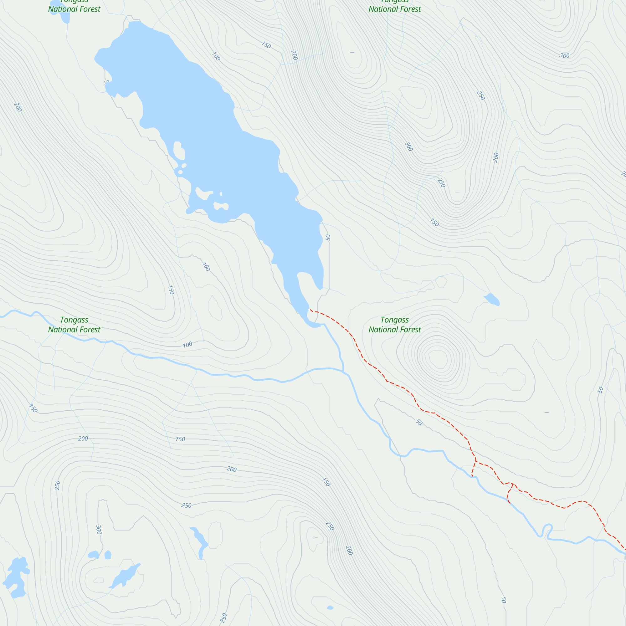 Kah Sheets Lake Cabin map