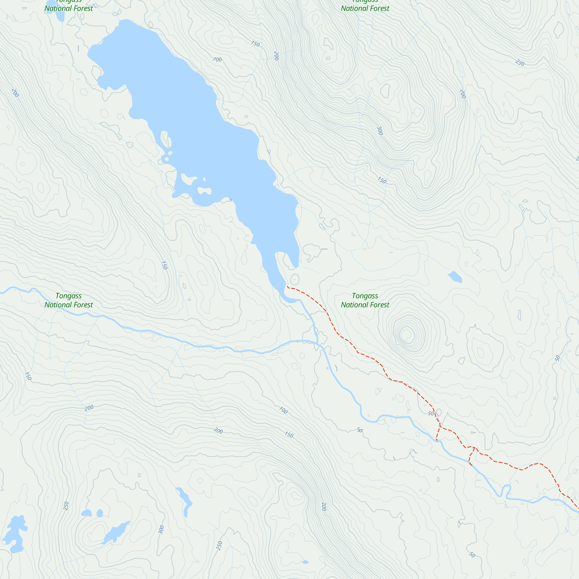 Kah Sheets Lake Cabin map