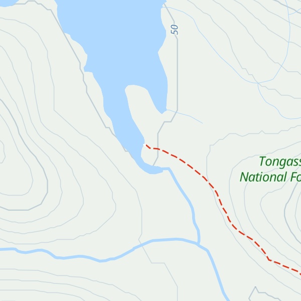 Map of Kah Sheets Lake Cabin