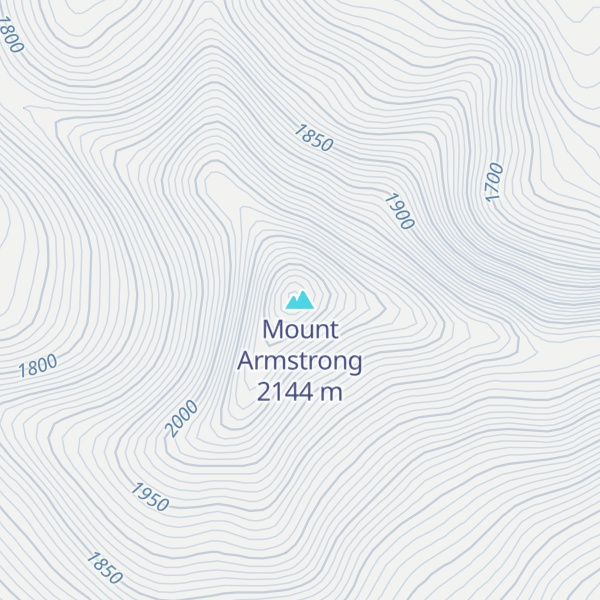 Map of Mount Armstrong