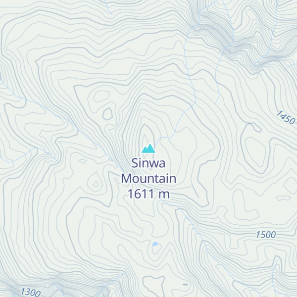 Map of Sinwa Mountain