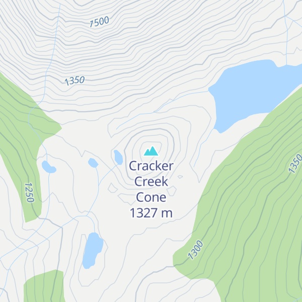 Map of Cracker Creek Cone