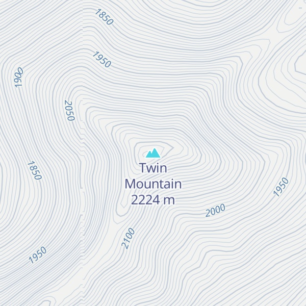 Map of Twin Mountain