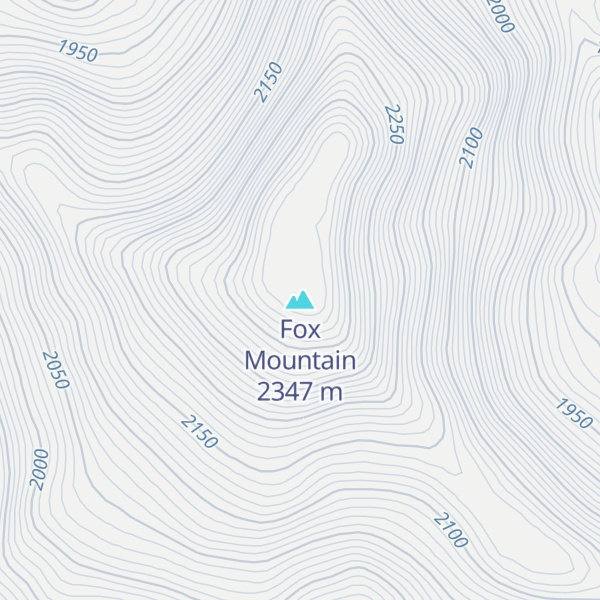 Map of Fox Mountain