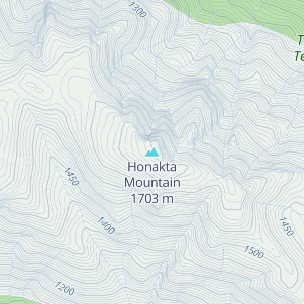 Map of Honakta Mountain