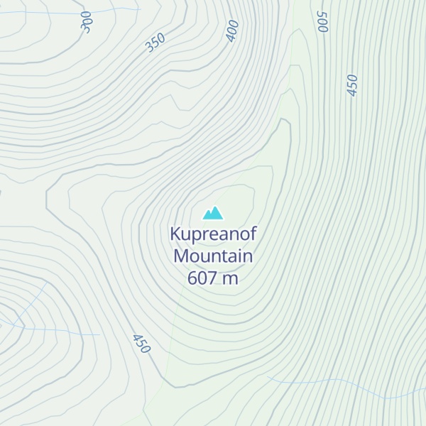 Map of Kupreanof Mountain
