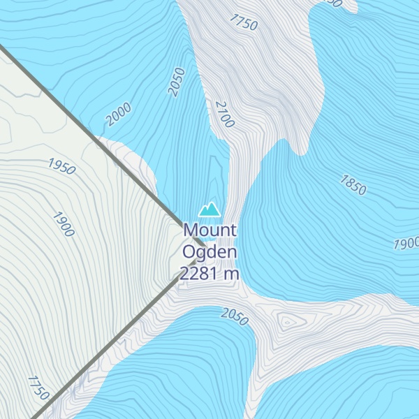 Map of Mount Ogden