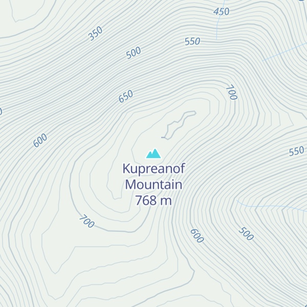 Map of Kupreanof Mountain