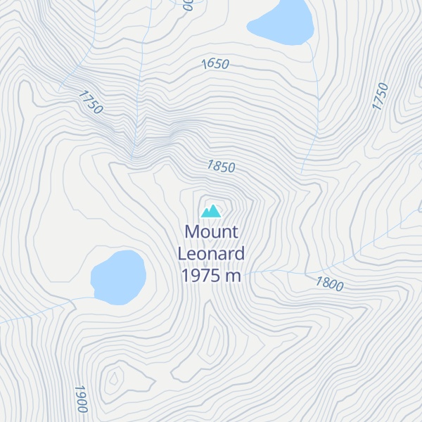 Map of Mount Leonard